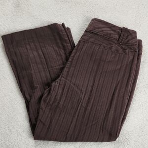 Nine West Brown Textured Pants